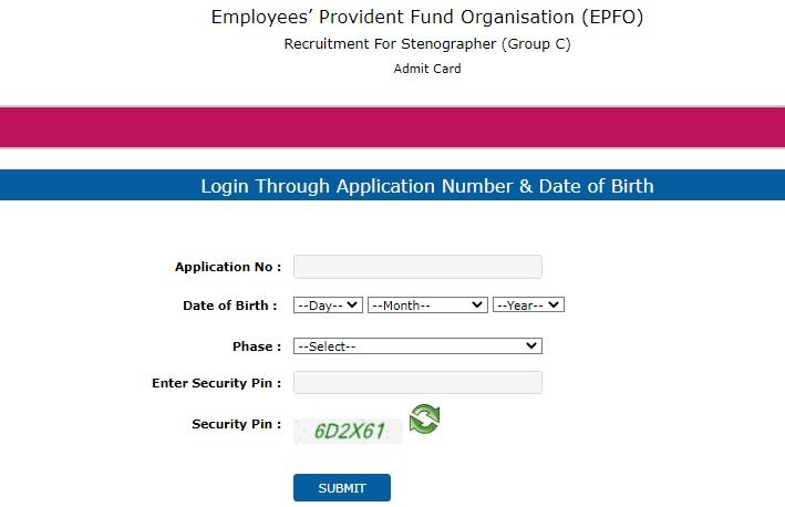 Epfo Ssa Stenographer Skill Test Admit Card Tamilanguide