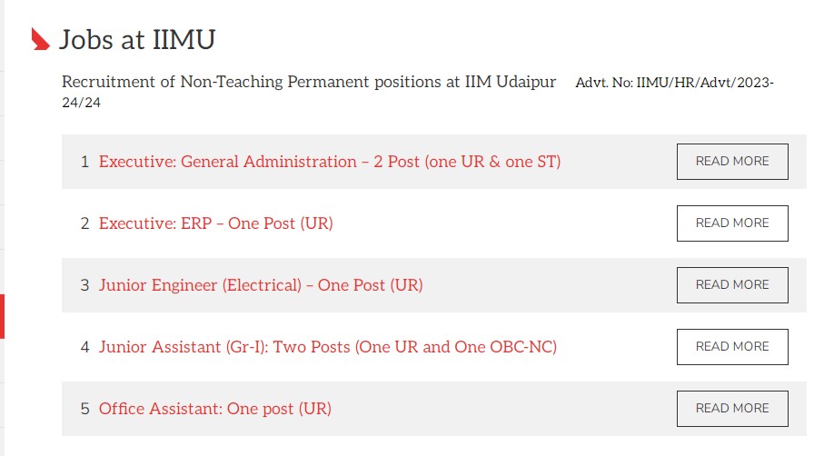 Iimu Udaipur Recruitment 2023 07 Non Teaching Posts Apply Now Tamilanguide 