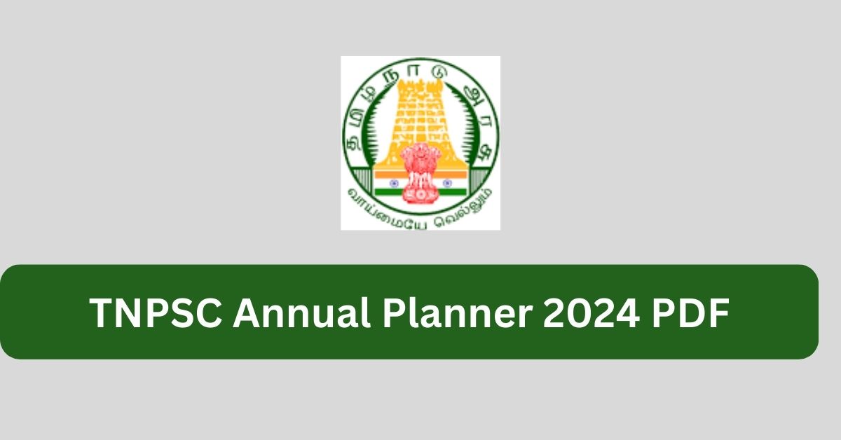 TNPSC Annual Planner 2024 2025 PDF Tamilanguide