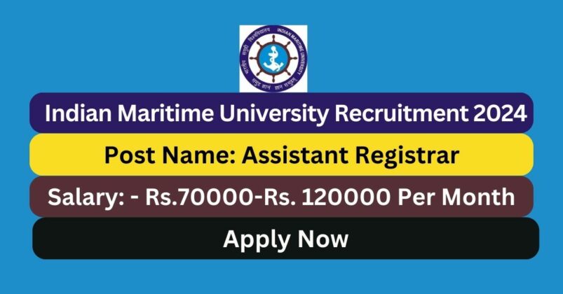 IMU Chennai Recruitment 2024 Assistant Registrar Administration   IMU Chennai Recruitment 2024 Assistant Registrar Administration Purchase Posts Apply Now 803x420 