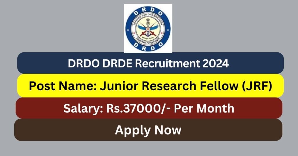 Drdo Drde Recruitment Jrf Posts Apply Now Tamilanguide