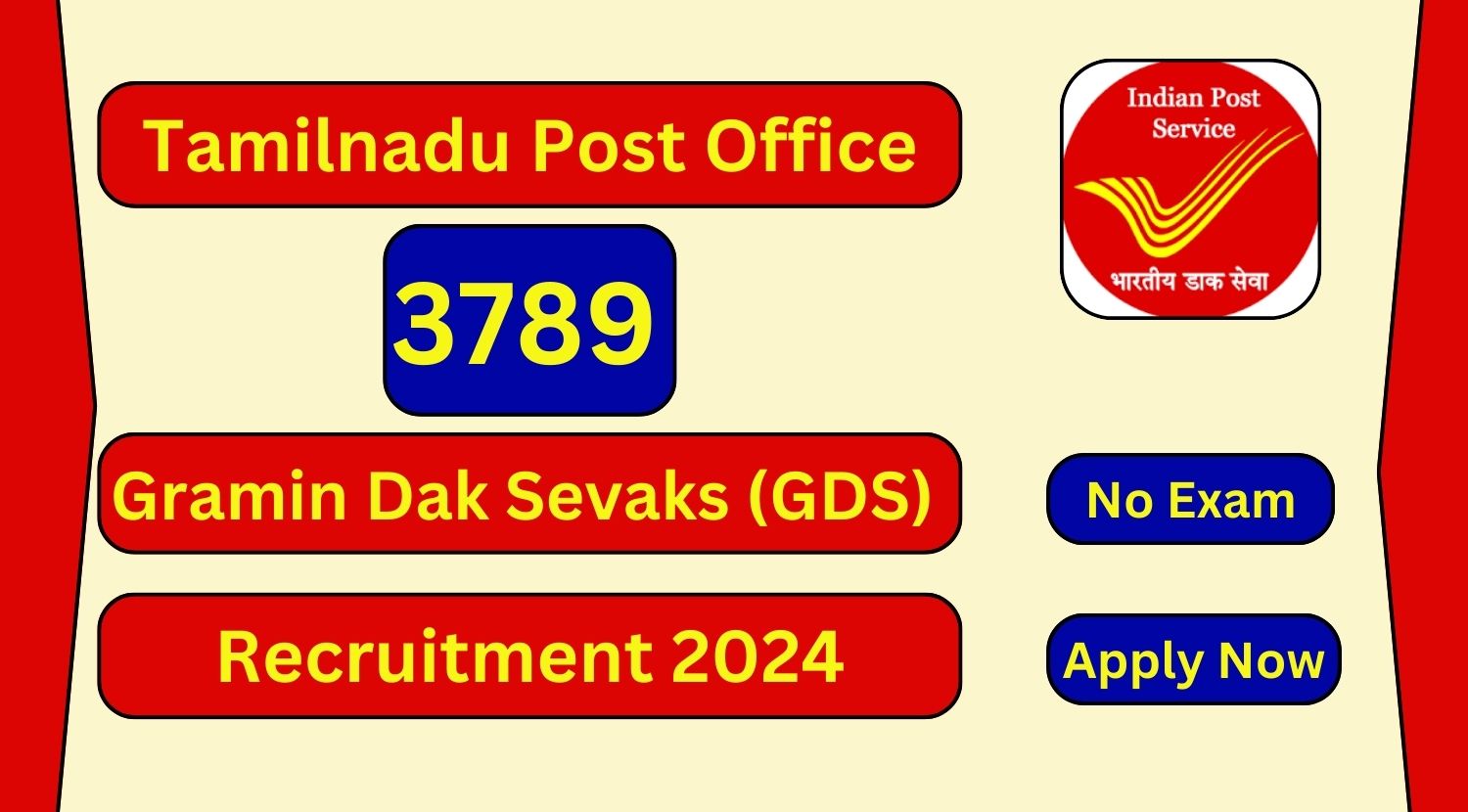 TN Post Office Recruitment 2024 3789 GDS Posts; Apply Now! Tamilanguide