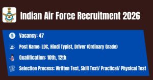 Indian Air Force Recruitment 2026 47 Group C Posts Apply Now Indian Air Force Recruitment 2026 47 Group C Posts Apply Now 300x157 