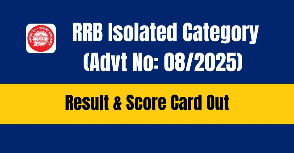 RRB Isolated Category 